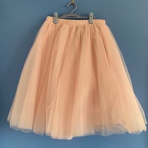 Amazon Below the Knee Women’s Layered Pink Tulle Skirt